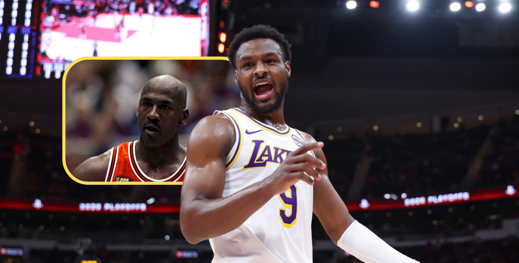 NBA world reacts after Bronny James passes Michael Jordan