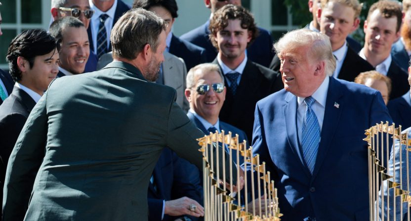 Clayton Kershaw and Donald Trump