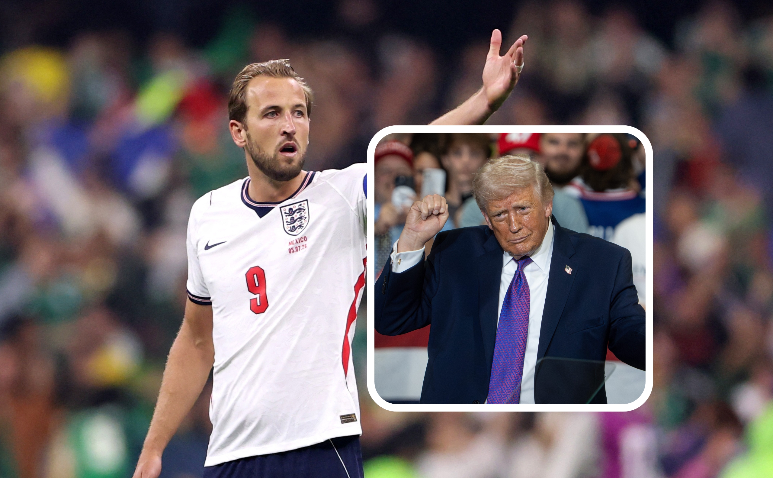 Harry Kane and Donald Trump