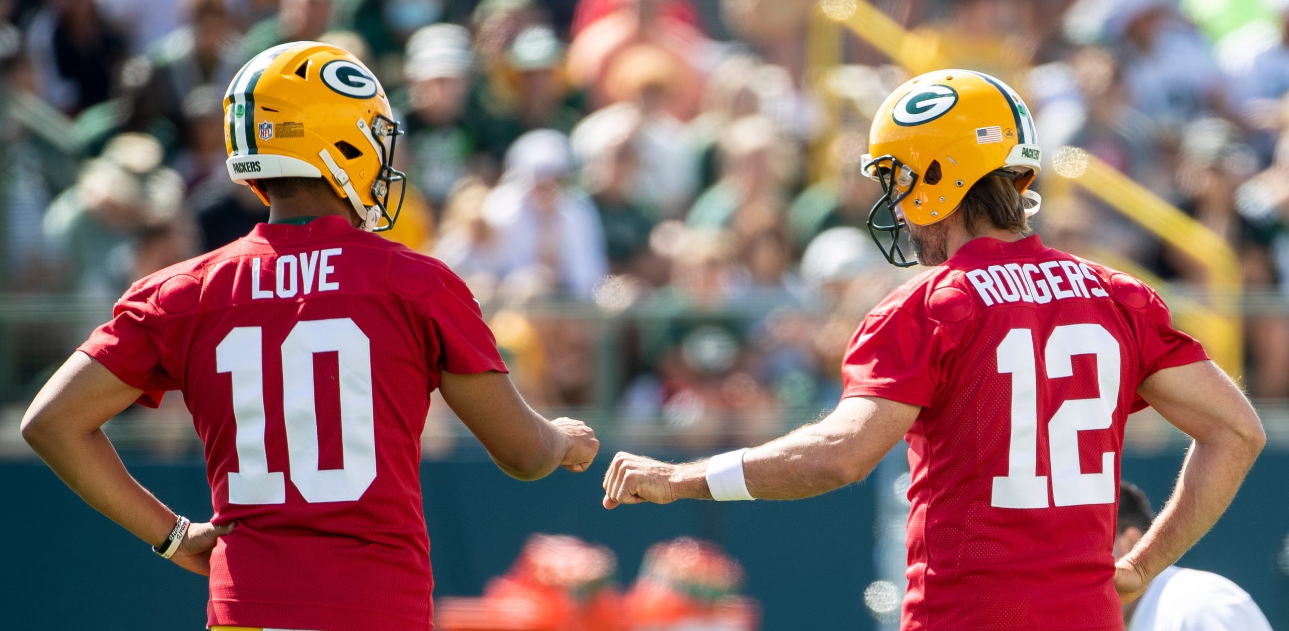Aaron Rodgers and Jordan Love