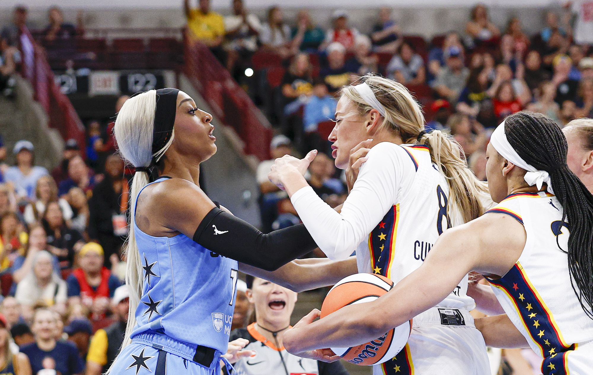 DiJonai Carrington and Sophie Cunningham