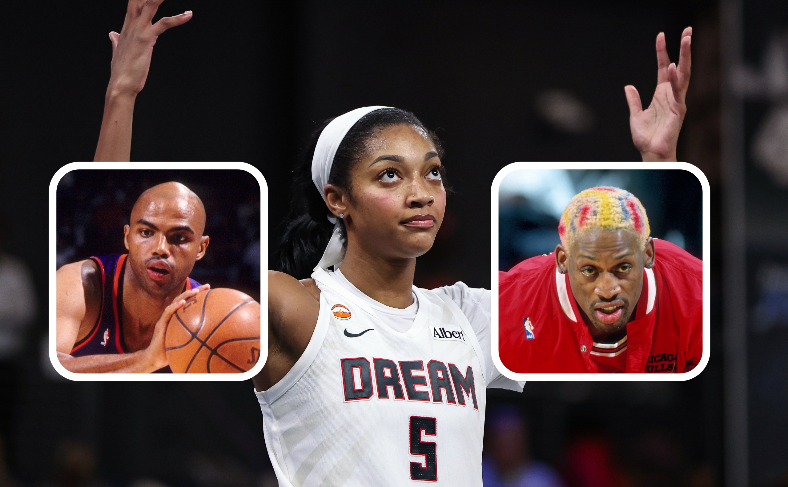 Angel Reese, Charles Barkley, Dennis Rodman