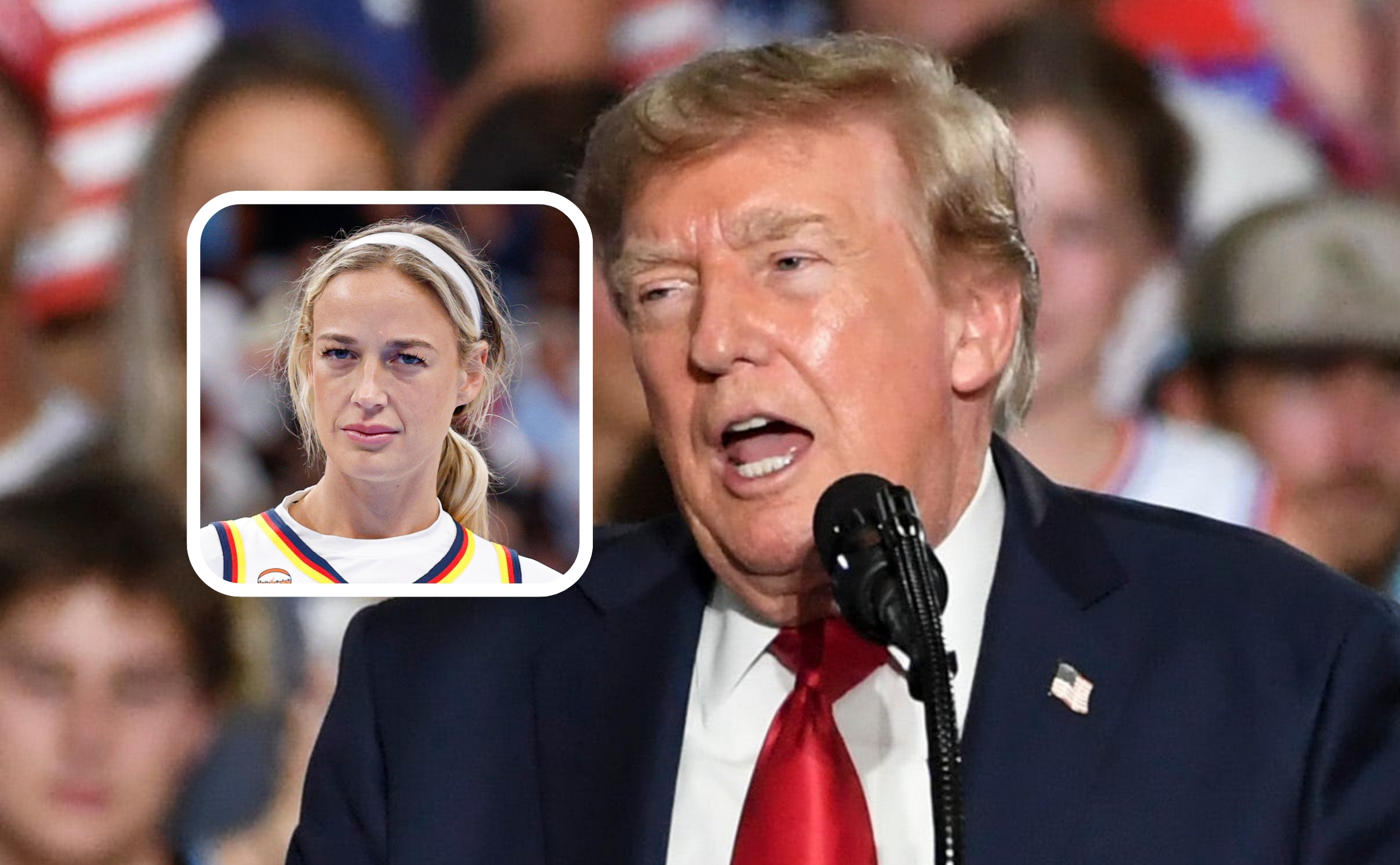 Donald Trump and Sophie Cunningham