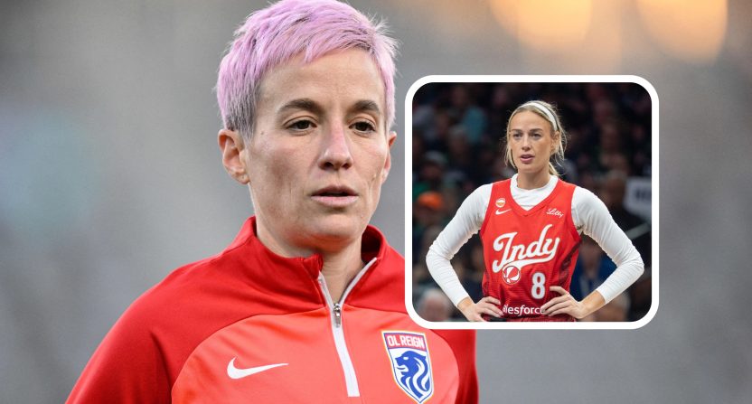 Megan Rapinoe and Sophie Cunningham