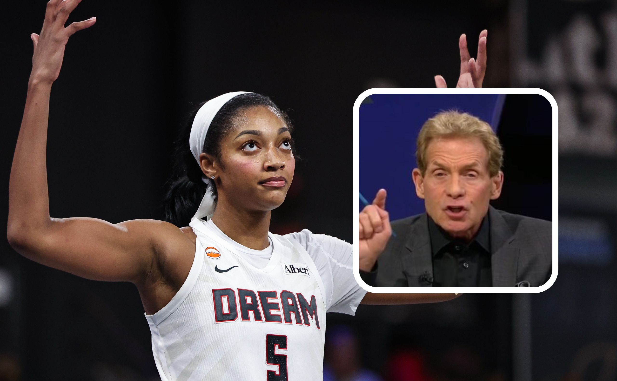 Skip Bayless and Angel Reese