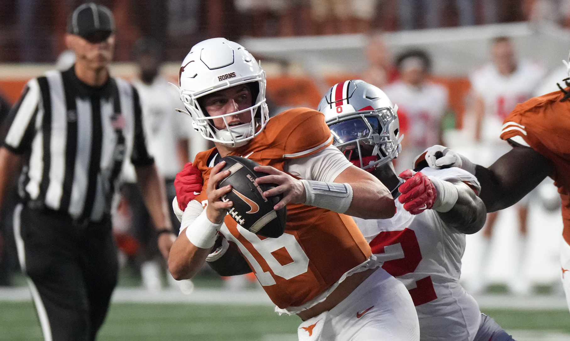 ‘I thought Arch looked horrible, honestly': A.J. McCarron does not hold back on Arch Manning