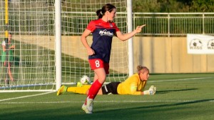 (August 14, 2015) – Diana Matheson and Michele Dalton look to push their teams to the cusp of clinching a spot in the NWSL Playoffs when the Washington Spirit and Chicago Red Stars meet on Sunday in a makeup match for a rained out game earlier in the season. Photo by NWSL.