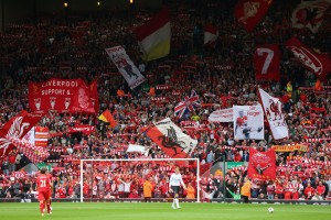 LIVERPOOL, ENGLAND - SEPTEMBER 01:  General View of the Kop during to the Barclays Premier League match between Liverpool and Manchester United at Anfield on September 01, 2013 in Liverpool, England.  (Photo by Alex Livesey/Getty Images)