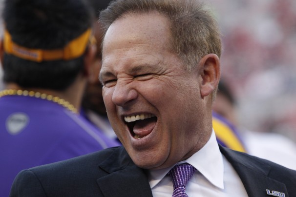This is what Les Miles must feel like when his team averages at least four yards per carry in a game. No team has a higher winning percentage in such games since the 2005 FBS season.