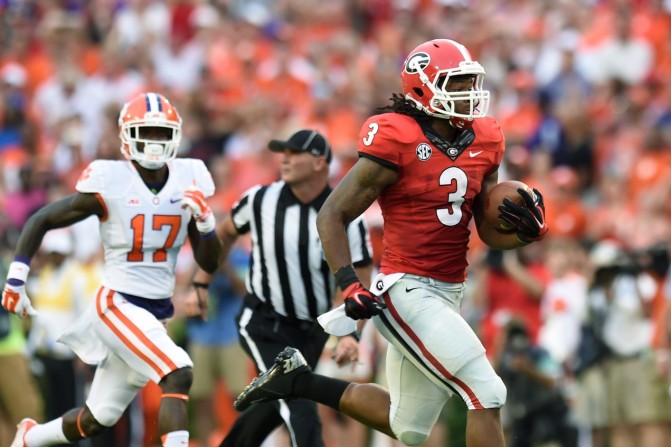 A gassed Clemson defense was no match for Todd Gurley, who ran for 198 yards and 3 TDs.