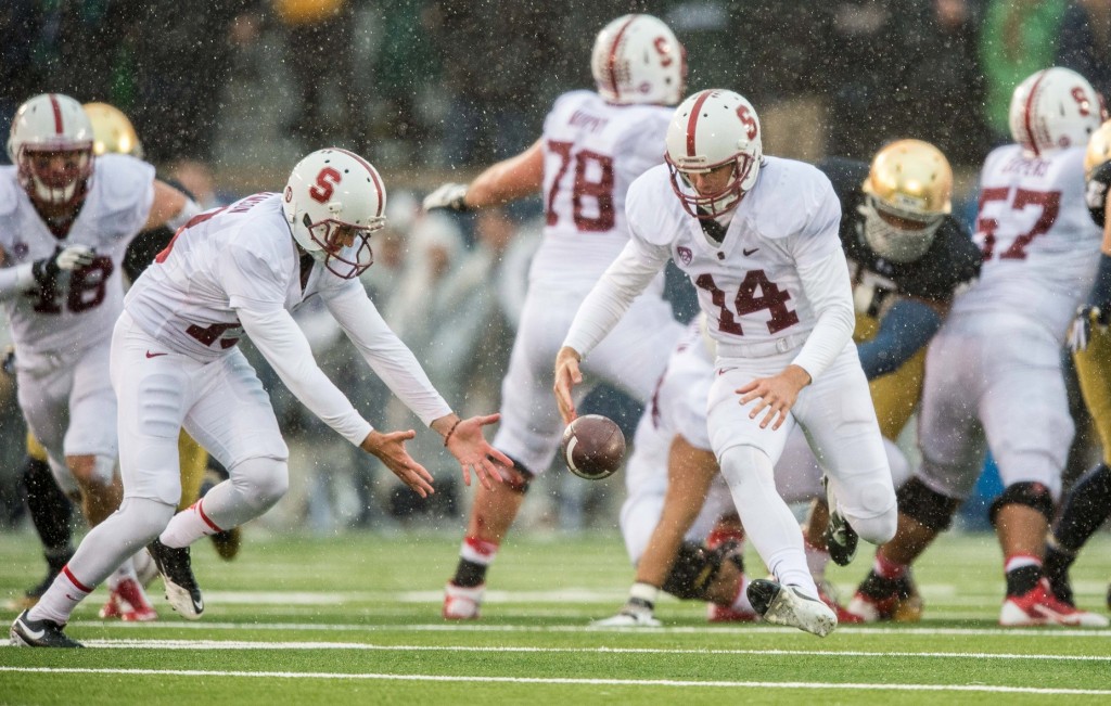 Stanford couldn't catch, run, throw, or kick very well on Saturday. Its defense was so good that Stanford was still in a position to win the game late, but Notre Dame's Everett Golson stole the show on a fourth-down rope with 1:01 remaining.