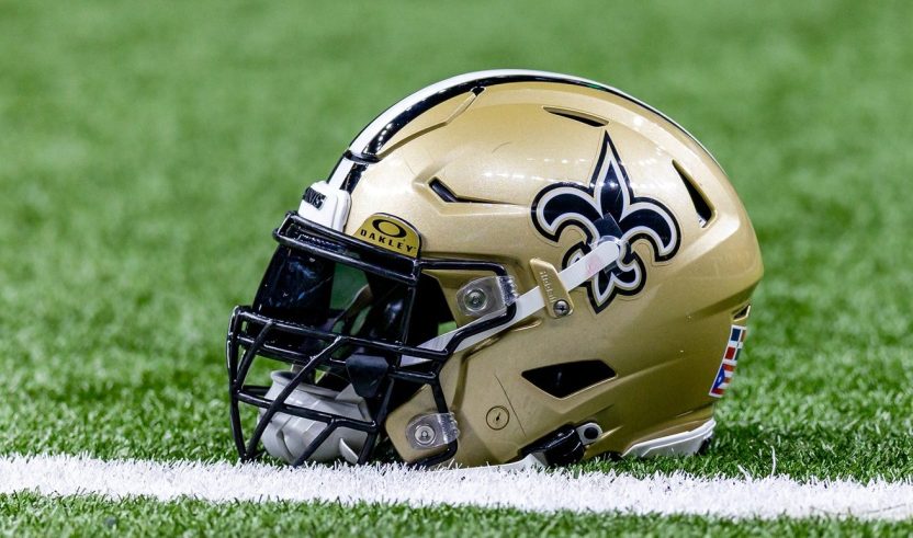 Saints helmet