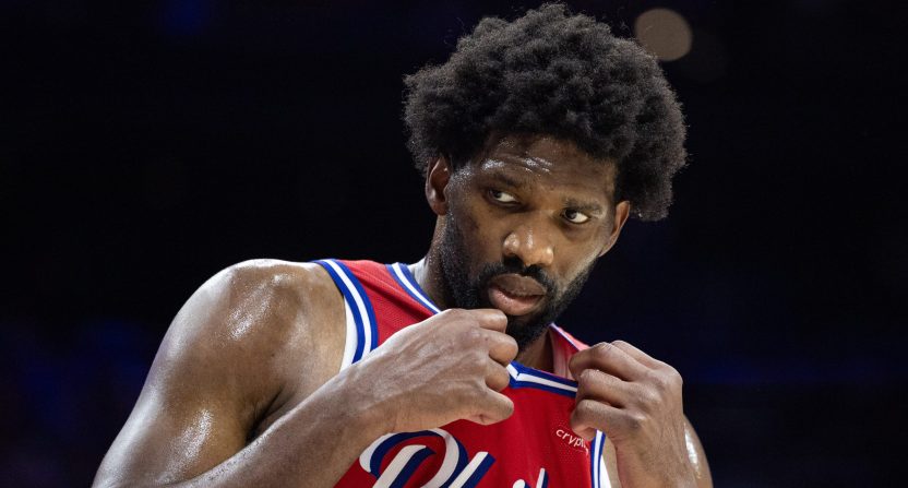 76ers star Joel Embiid after Game 4 loss to Knicks