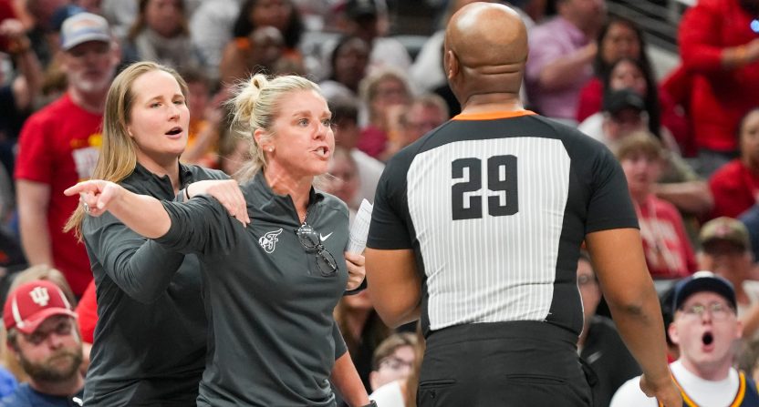 Indiana Fever head coach Christie Sides after no-call on Caitlin Clark