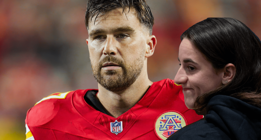 Travis Kelce and Caitlin Clark