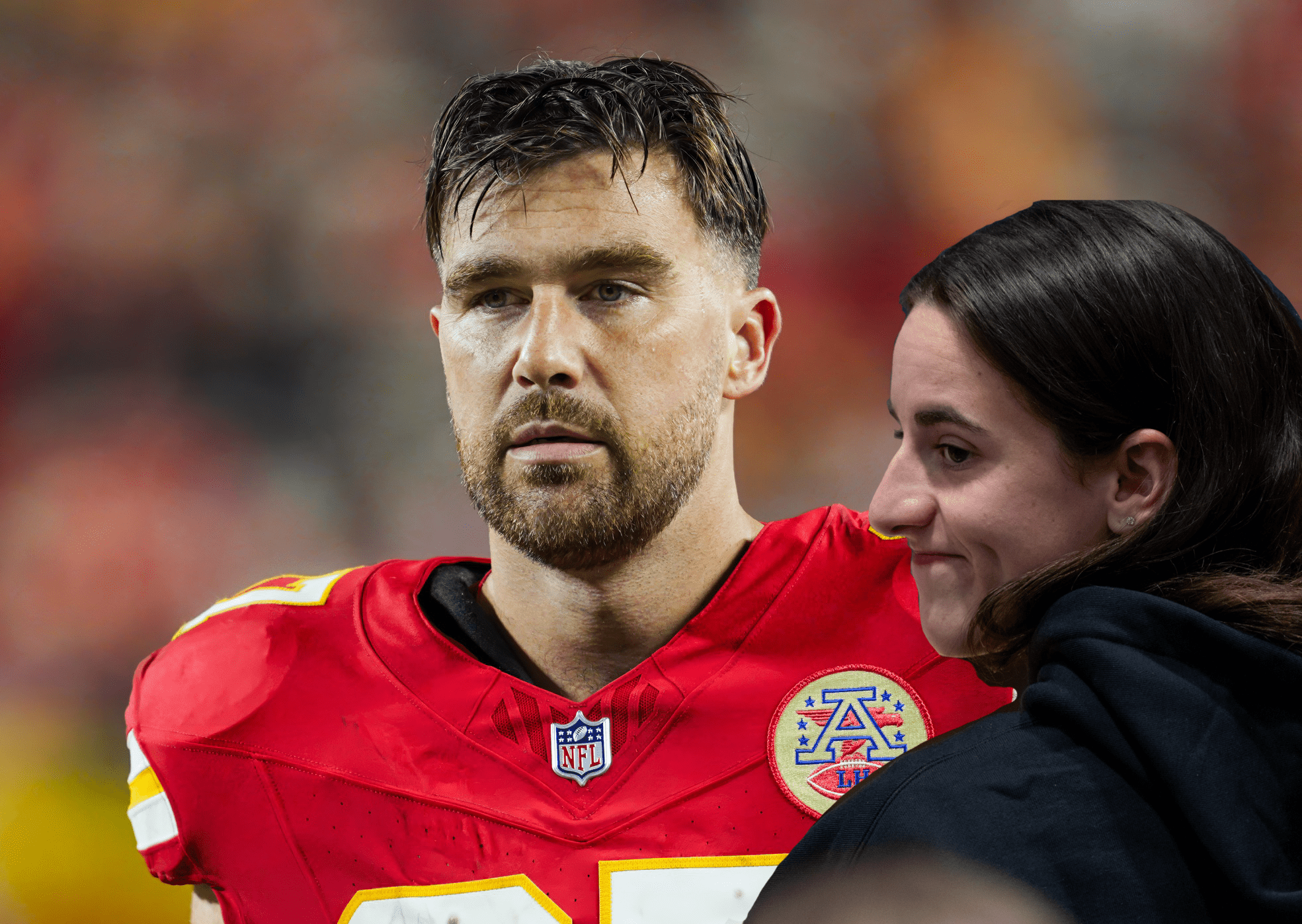 Travis Kelce and Caitlin Clark