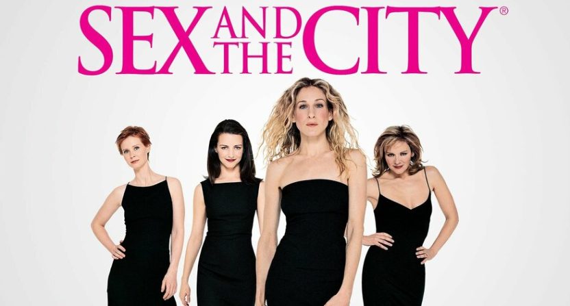 A photo promoting the HBO series 'Sex and the City'.