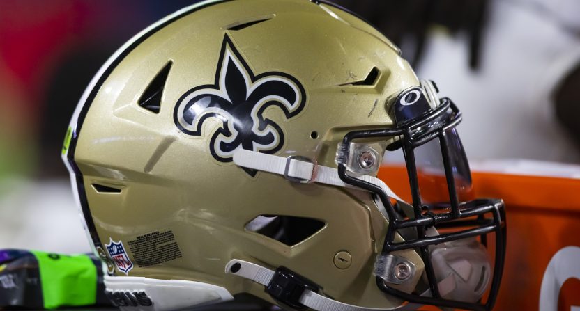 Saints helmet