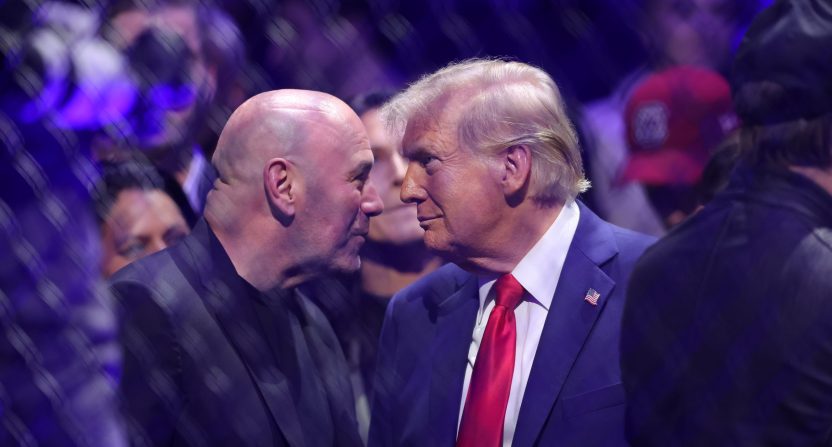 Dana White and Donald Trump meet at UFC 309.