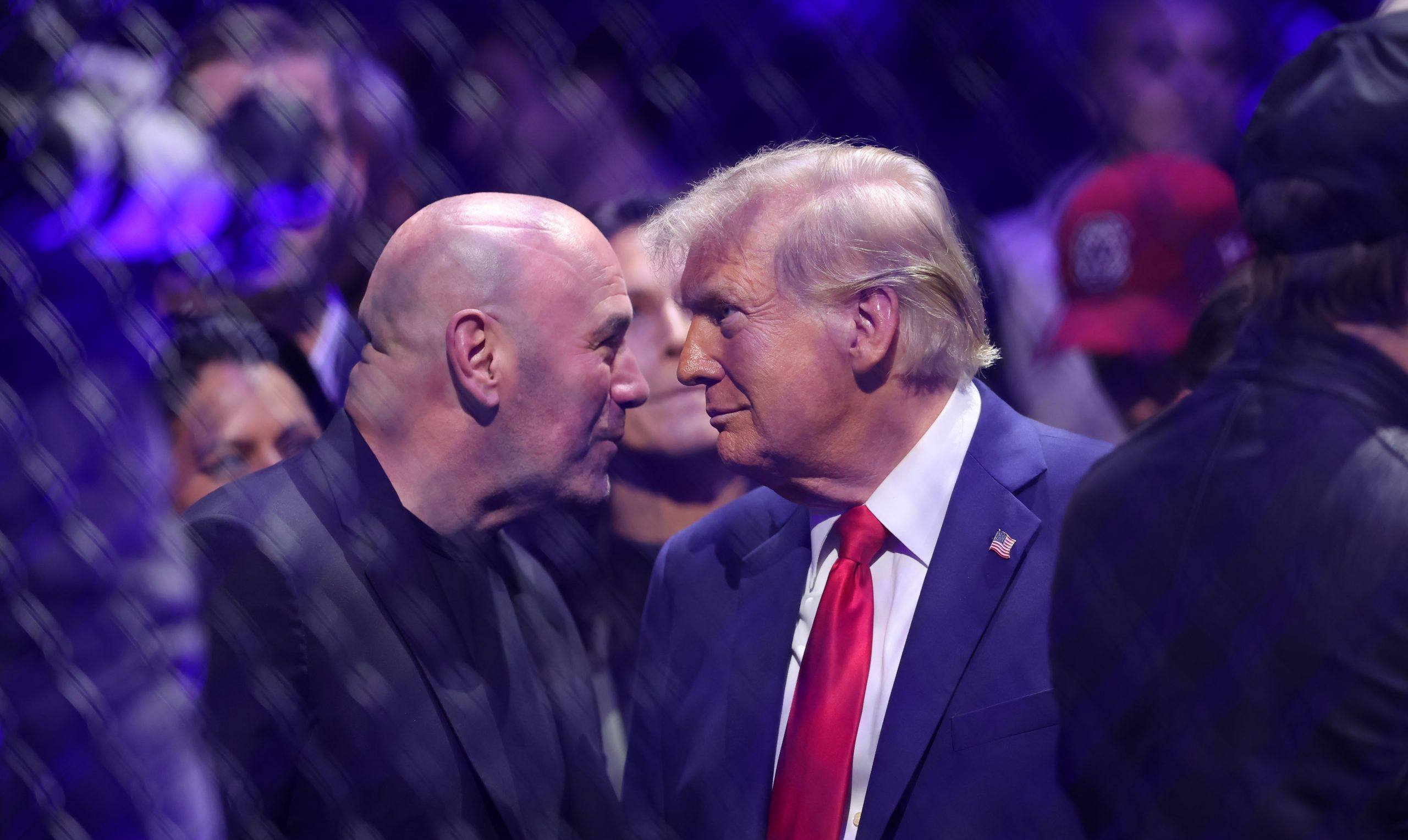 Dana White and Donald Trump meet at UFC 309.