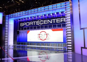 The SportsCenter set.