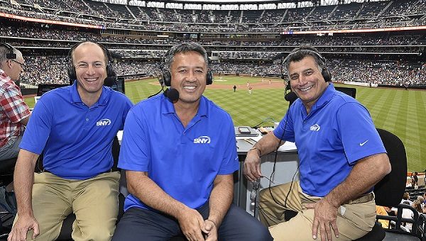 Gary Cohen, Ron Darling and Keith Hernandez on the SNY Mets broadcast.
