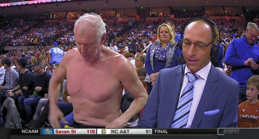 Bill Walton gets shirtless