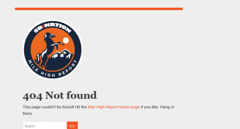 Broncos plagiarism 404 not found SB Nation