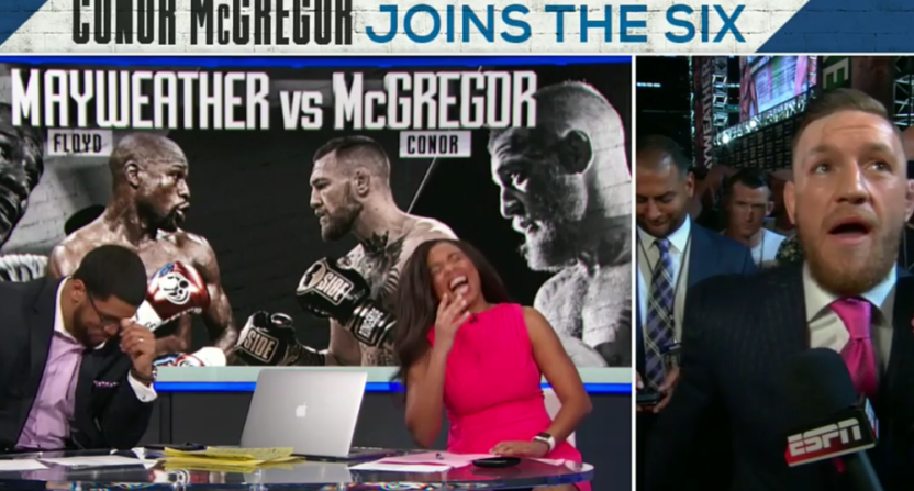 Conor McGregor joined Michael Smith and Jemele Hill on ESPN's SC6 Tuesday.