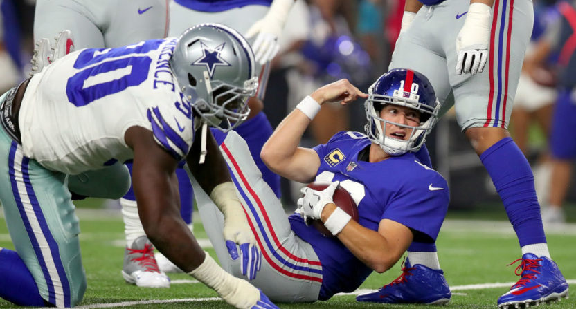 NFL ratings haven't been good so far, although this Giants-Cowboys game did okay.