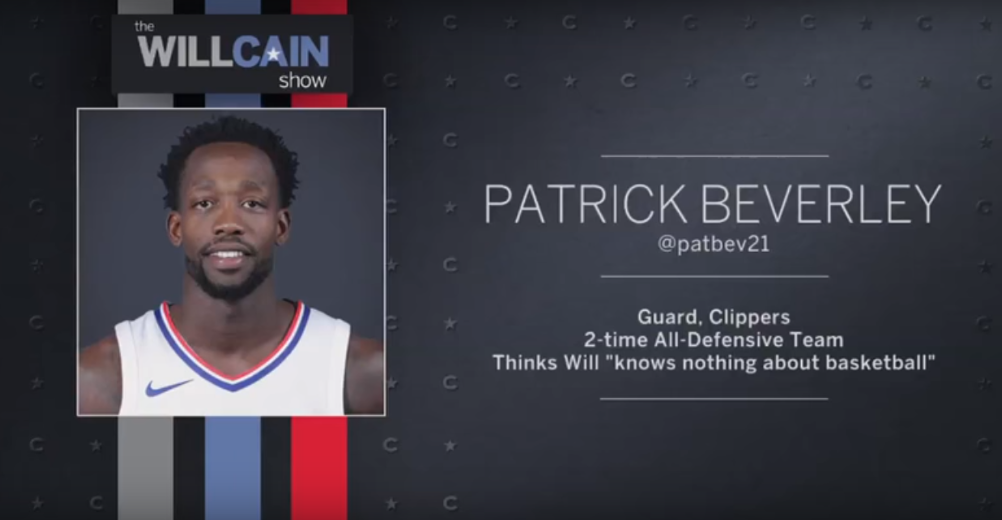 Patrick Beverley on the Will Cain Show.