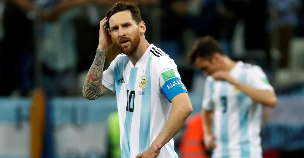 Argentina's World Cup loss to Croatia ended with a sad shot of Lionel Messi.