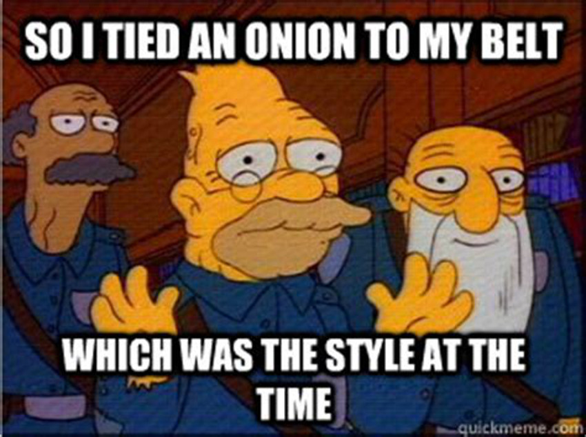 Onion to belt