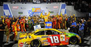 NASCAR's Richmond race, won by Kyle Busch, saw the lowest Cup Series rating since at least 2000.