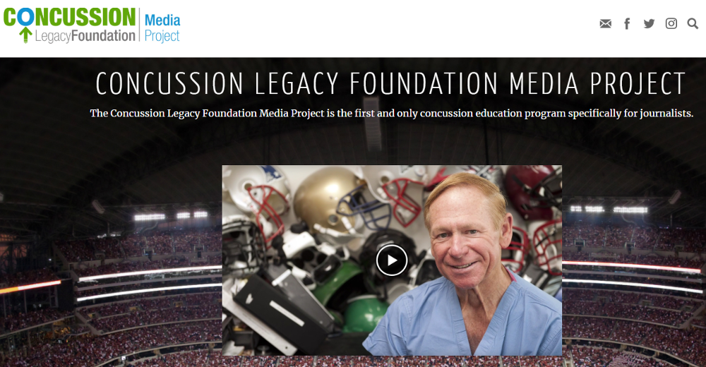 The Concussion Legacy Foundation Media Project website.