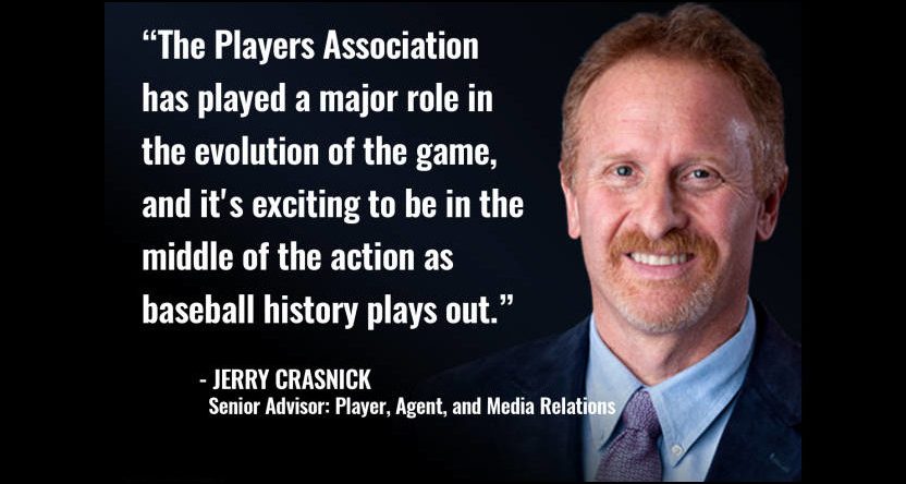 Jerry Crasnick is joining the MLBPA.