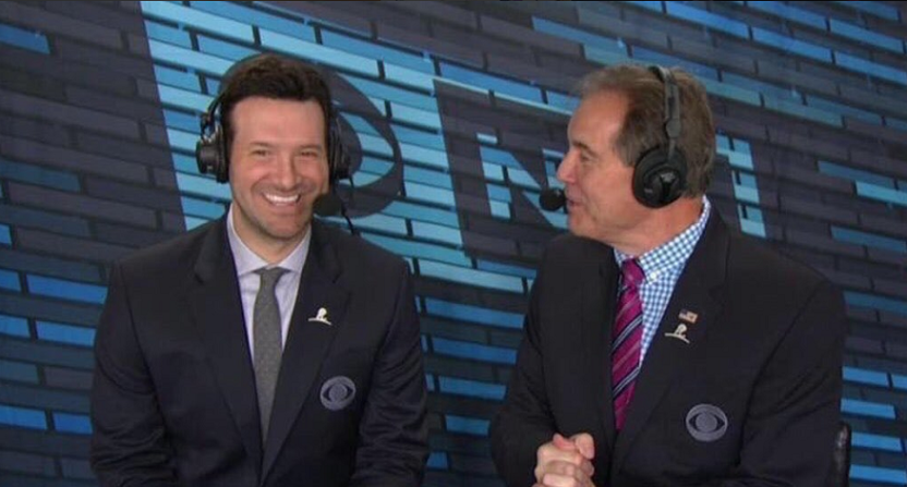Tony Romo and Jim Nantz on CBS