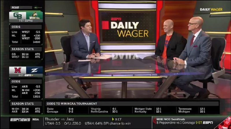 Daily Wager is shifting to ESPN2 and adding a Sunday show