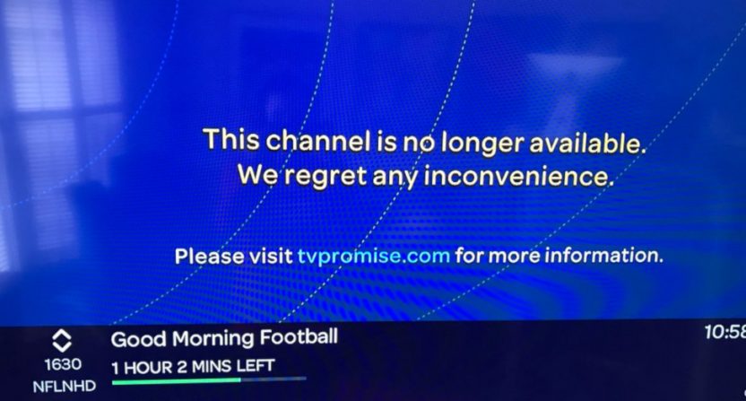 NFL Network going dark on U-verse.