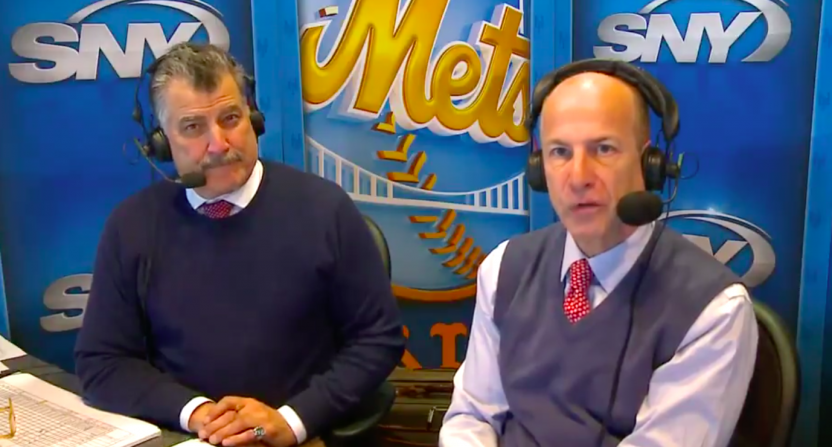 Keith Hernandez with Gary Cohen.
