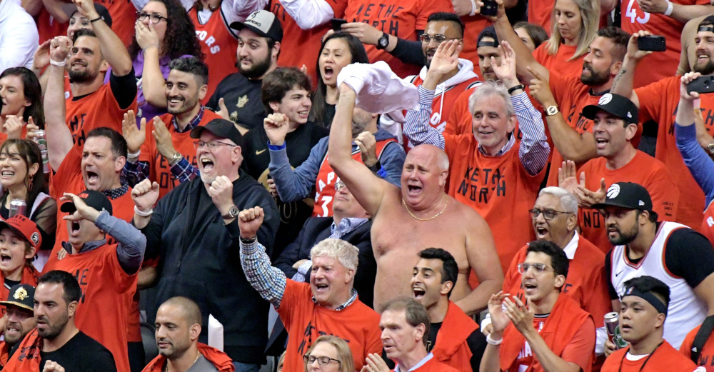 The Raptors again drew strong TV ratings in Game 5. And their home crowd was into it too.