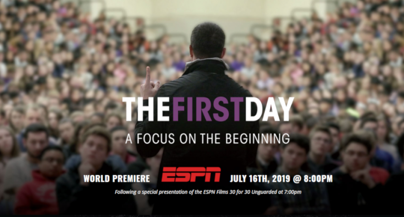 Chris Herren has his presentations to students featured in the new film "The First Day."