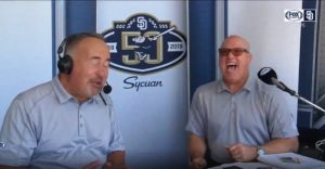 Don Orsillo chewing old gum.