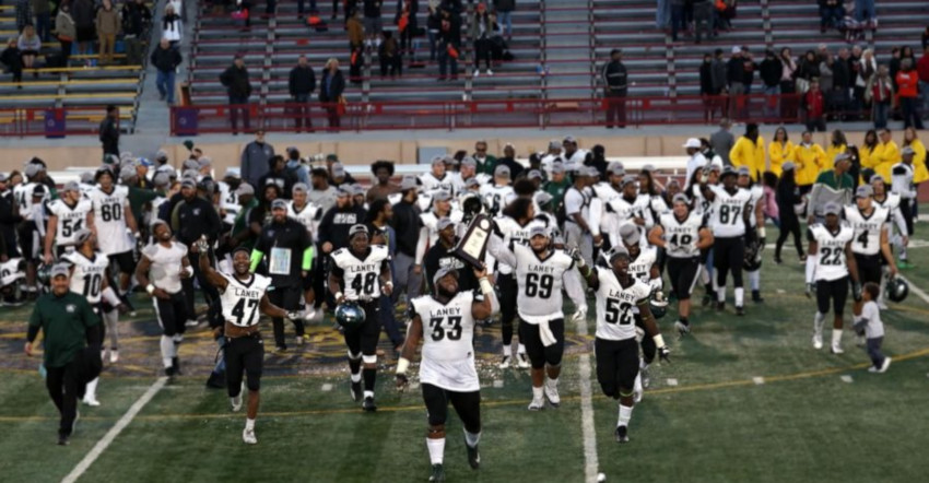 Last Chance U is headed to Oakland, CA's Laney College to cover the Eagles (seen above winning the 2018 state title).