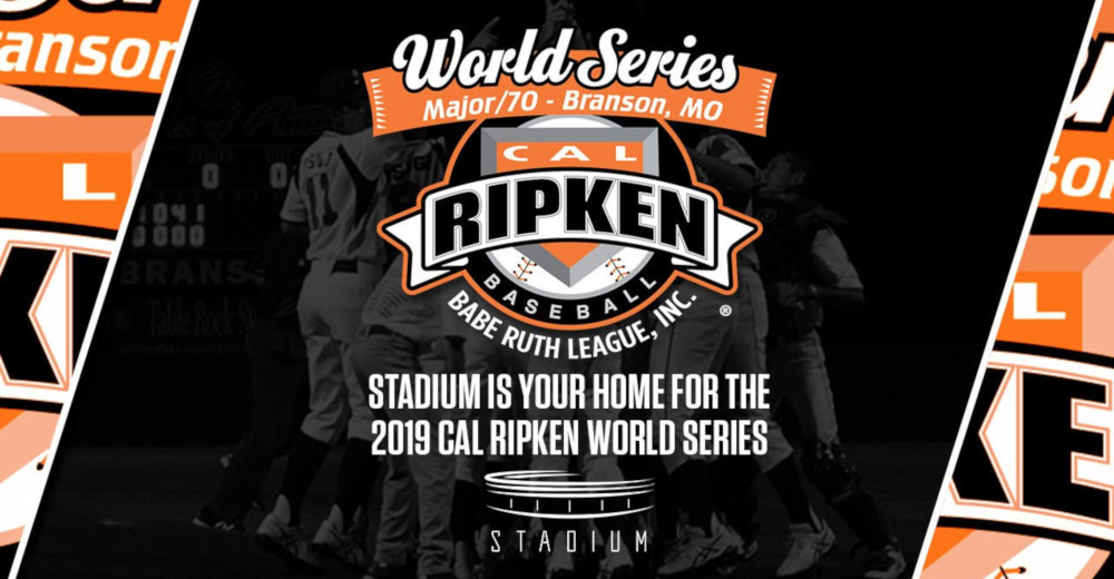 Stadium is broadcasting the Cal Ripken Major/70 World Series.
