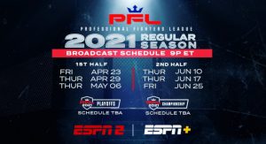 The PFL 2021 schedule.