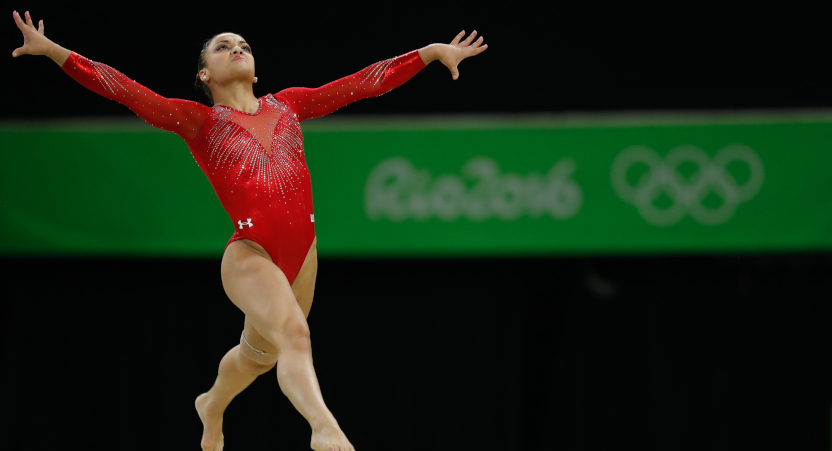 The "Golden" docuseries features four U.S. women's national gymnastics team hopefuls, including Laurie Hernandez (seen competing for the U.S. in Rio).