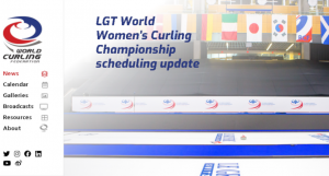 A women's curling championship graphic.