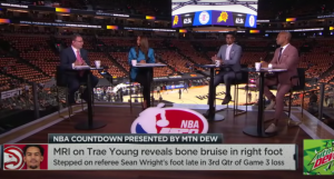 The NBA Countdown team in June 2021.
