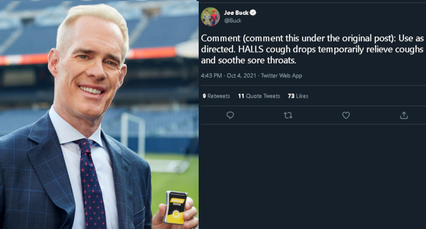 Joe Buck's Halls ad, and comment.